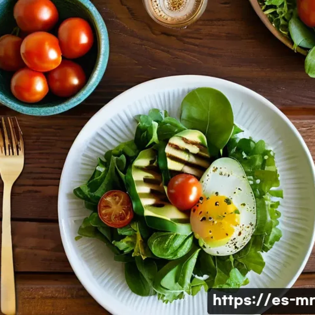 의식적 식사법 실천하기 - **Prompt 1: Sensory Delight of a Mindful Meal**
"A close-up shot of a beautifully arranged, vibr...